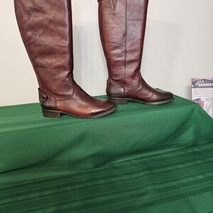 Arturo Chiang Dark Brown Leather Boots